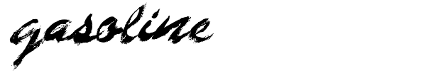 Gasoline font preview